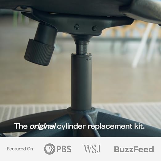 Office Chair Cylinder Replacement with Removal Tool (As Seen On PBS) - Heavy Duty Pneumatic Gas Lift Piston for Desk Chairs and Gaming Chairs - Universal Fit