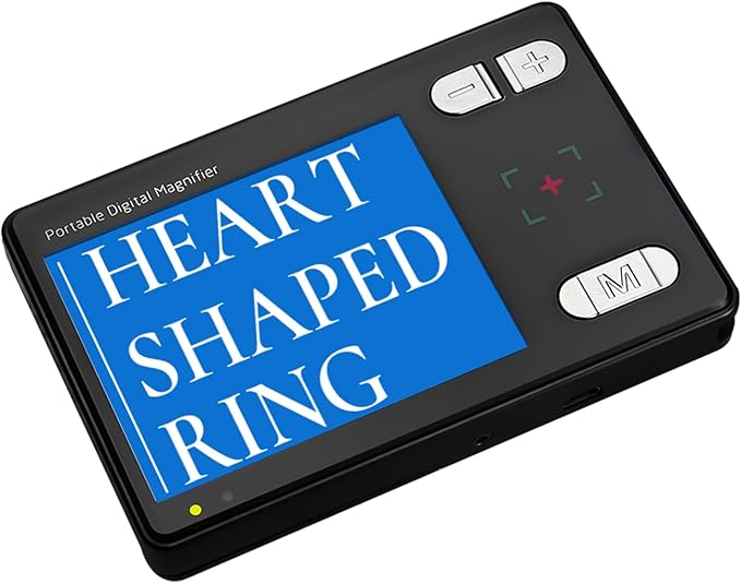 Digital Magnifier 3.5 Inch, 2X-32X Zoom Portable Digital Video Magnifier,LCD Screen Video Aids Digital Magnifier for The Visually Impaired, Low Vision, Color Blindness, Amblyopia