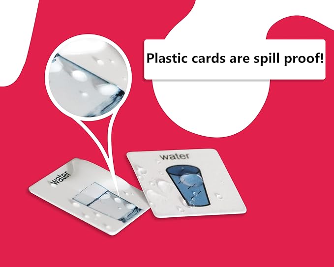 Smile4Autism Loose Visual Picture Cards, Receptive and Expressive Language, Speech Articulation Therapy, ASD, ADD, ADHD, Apraxia, & Stroke Patients (Prime-Small Plastic, Real Photos 166 Pcs.)