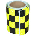 Reflective Tape 4 inch X 10 feet, Outdoor Waterproof Hazard Conspicuity Safety Warning Industrial Marking Tape
