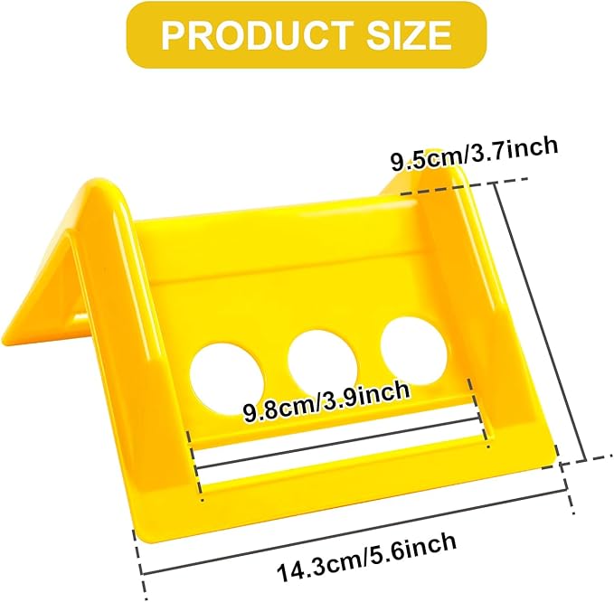 24 Pack 4" Flatbed Edge Protectors with Carrying Case, 4" Winch Ratchet Straps Plastic Corner Protectors for Flatbed Cargo Load (Yellow)