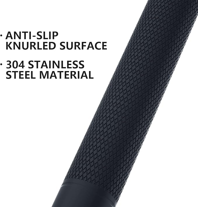 16 Inch Anti Slip Shower Grab Bar Oil Rubbed Black, Munzong Bathroom Grab Bar, Knurled Bathroom Balance Bar,Safety Hand Rail Support Handicap Elderly Injury Senior Assist Bath Handle
