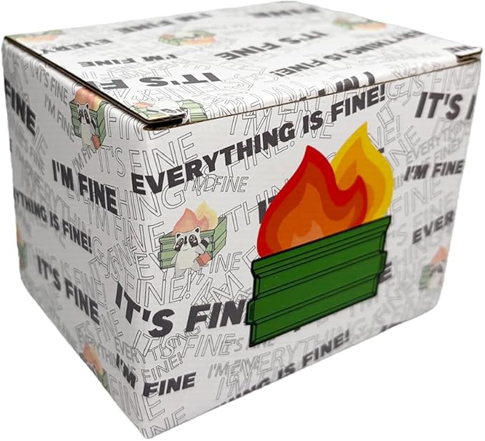 Garbage Can Fire Sticky Notes Office Supplies Notepads Desk Accessories Desk Dumpster Refill Notes 600 Sheets - 2 Sets, 4 Pads, Perfect Fit (Refill Notes)