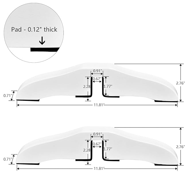 WELLAND Support Feet for 360 Degree Configurable Gate Collection, White, A Pair