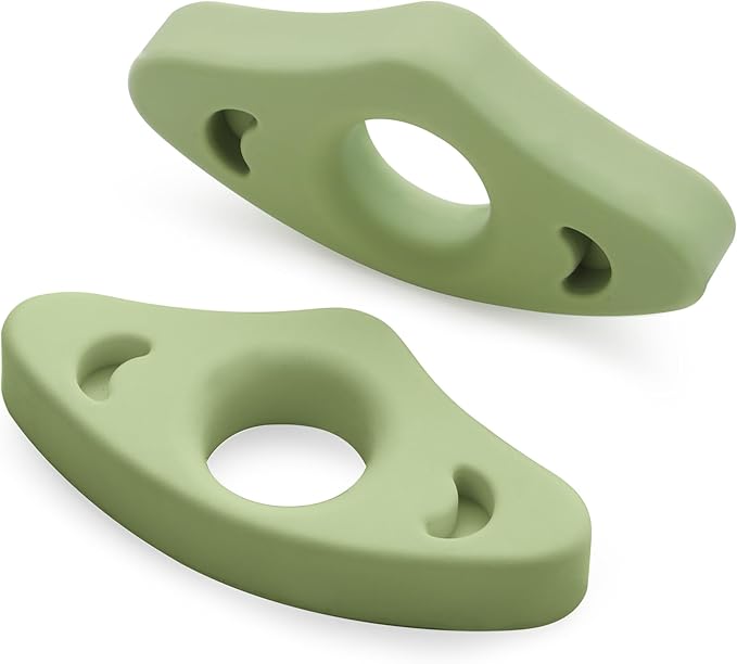 Book Page Holder, 2 Pack Breathable Silicone Thumb Page Holder for Reading, Ideal Book Reader Gifts and Reading Accessories (Medium Size, Green)