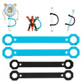 4 Pack Silicone Adaptive Aid Universal Cuff, Assistive Hand Grip Holder Small Size for Special Needs, Cerebral Palsy,Handicap,Therapy Equipment with Adaptive Handles(Infant to Child -4 Pack S)