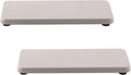2 Pcs Water Absorbing Stone Trays, Kitchen/Bathroom Sink Soap Dish, Diatomite Tray Used for Hand Soap & Cosmetic Bottles in The Modern Home, 3.5" W x 7.1" L, White