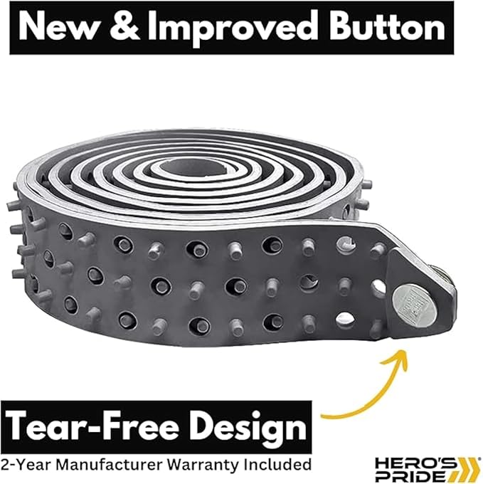 Hero's Pride Shirt Tailor Rubber Belt - Adjustable Shirt Stays for Men - Non-Slip Shirt Keepers For Law Enforcement