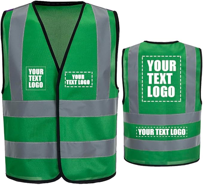 AYKRM 12 colour High visibility viz vest hi vis viz reflective work construction safety vest (XS-8XL)