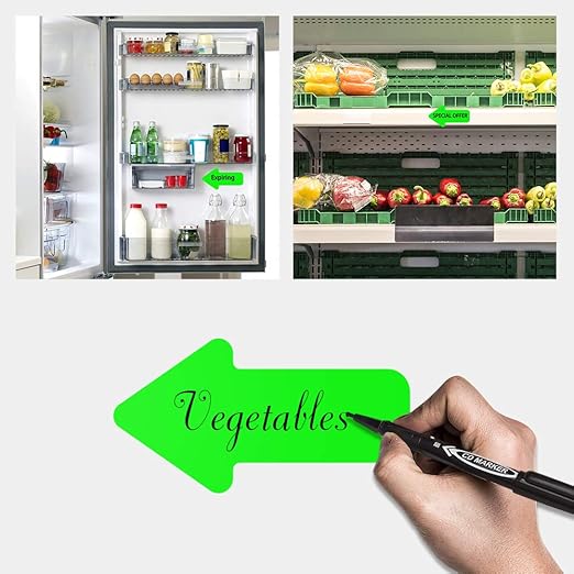 Arrow Floor Sticker Tape 2"×4" Arrow Floor Marking Sticker Sign 200 PCS Arrow Decal Tape Green