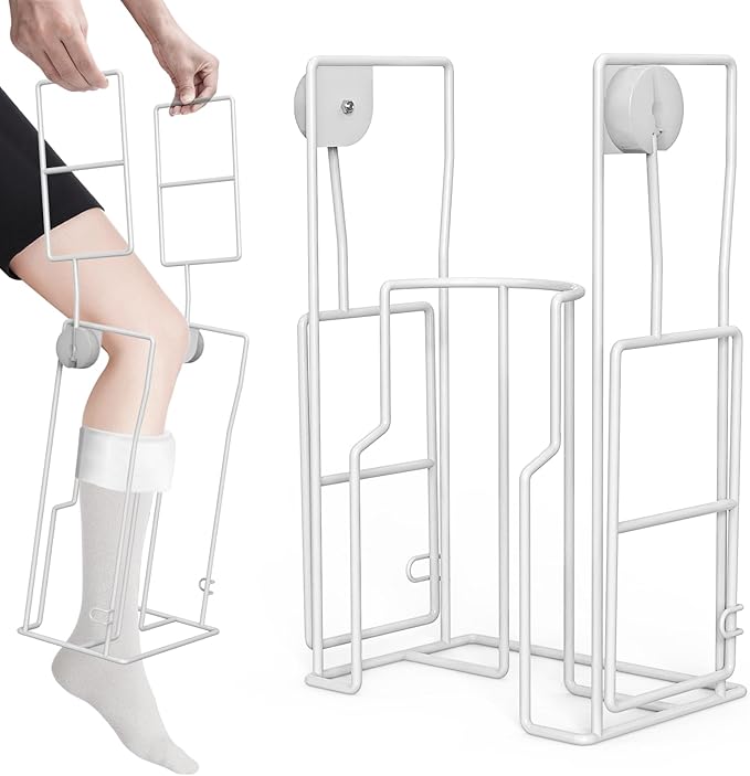 Hadwoer Stocking Donner Adaptive Dressing Aid for Putting on Compression Socks Large Sock Aid Tool for Calves up to 13-18 inches in Circumference Socks Helper, Compression Sock Assistant Device