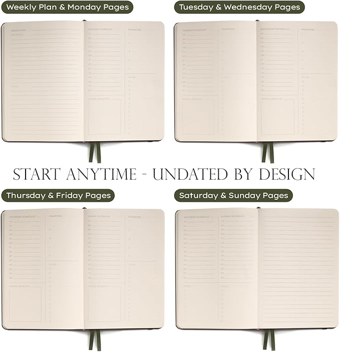Anecdote 2026 Planner: A Monthly, Weekly & Daily Planner 2026 for Planning Your Success - A5 Size Hardcover Start Anytime and Achieve your Goals - Black
