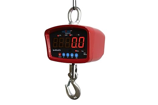 SellEton SL-924 Industrial/Warehouse Digital Medium General Purpose Crane Scale with LED Display Screen 1500 lb x 0.5 lb