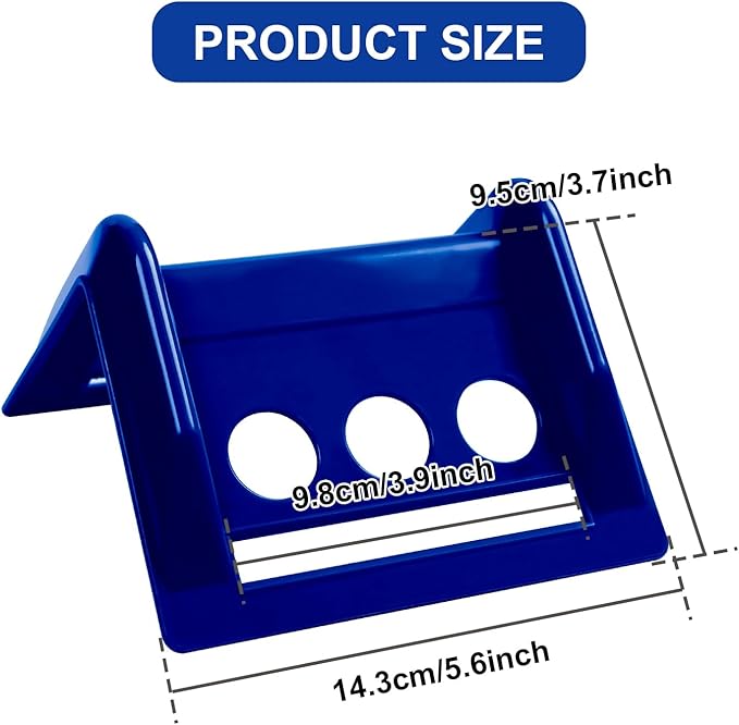 24 Pack 4" Flatbed Edge Protectors with Carrying Case, 4" Winch Ratchet Straps Plastic Corner Protectors for Flatbed Cargo Load (Blue)