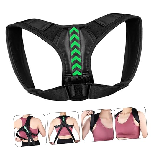 Adjustable Hunchback Corrector Shoulder Support Belt for Men Women Lightweight Upper Back Brace Posture Trainer to Sitting Posture Neck Shoulder Comfortable Spine Alignment Aid