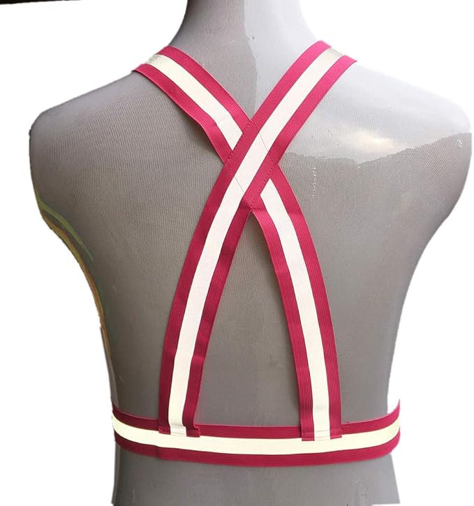 zojo Reflective Vest | Lightweight, Adjustable & Elastic | Safety & High Visibility for Running, Jogging, Walking,Cycling | Fits Outdoor Clothing (Neon Pink)