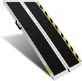Protable Wheelchair ramp 5FT,Non-Slip Folding Aluminum Handicap Ramps,Threshold Ramps for Home,Holds up to 600lbs,Wheelchair ramp for Steps,Stairs,Doorways (5FT Useing Height 5-15inch)