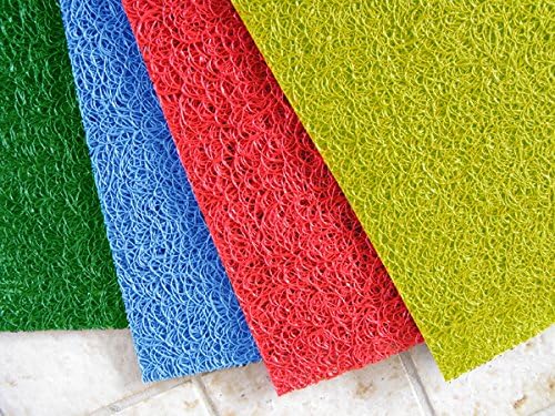 American Floor Mats Vinyl Mesh Heavy-Duty Entrance Green 2' x 3' Scraper Mat Without Backing/Borders - Drainable