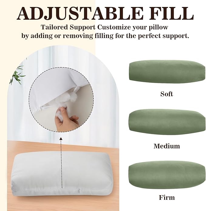 Recliner Headrest Pillow, Adjustable Comfort Neck & Head Support Pillow, Soft Velvet Non-Slip Headrest for Pain Relief & Relaxation, Ideal for Recliner, Couch, Chair, Sofa