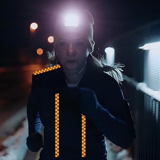 Reflective Tape 2 inch X 66 feet, Outdoor Waterproof Hazard Conspicuity Safety Warning Industrial Marking Tape