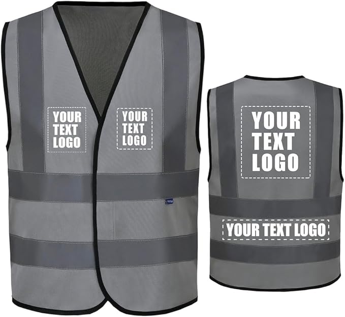 AYKRM 12 colour High visibility viz vest hi vis viz reflective work construction safety vest (XS-8XL)