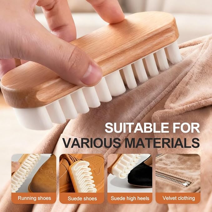 Suede Brush, 2026 New Cleaner for Shoe Care Accessorie, Gentle Shoe Cleaner Scrub Tool for Nubuck, Velvet, Suede Boots, Sneakers, Bags (1pca)