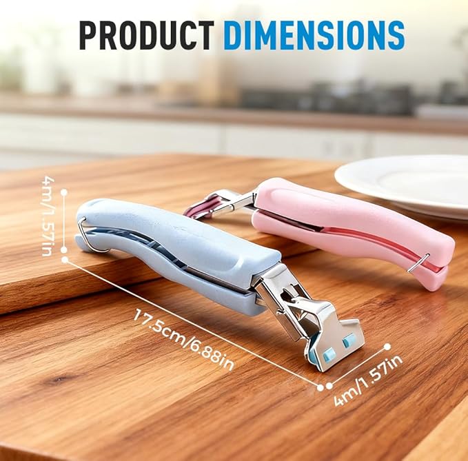 3 Pcs Hot Plate Grippers, 2026 Upgraded Multi Purpose Hot Plate Gripper, Anti-Scald Bowl Dish Grippers for Kitchen (3 Colors-A)