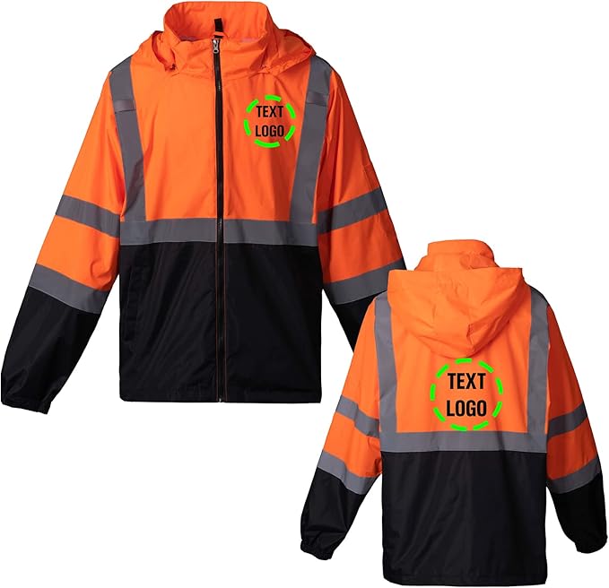 YOWESHOP High Visibility Reflective Safety Jacket Reflective Jacket for Men Hi Vis Construction Jackets