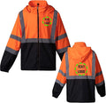 YOWESHOP High Visibility Reflective Safety Jacket Reflective Jacket for Men Hi Vis Construction Jackets