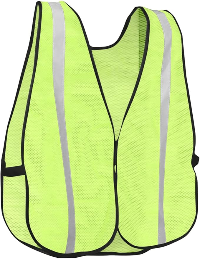 KAYGO High Visibility Safety Vest 1-Inch Reflective Strips Front/Back, KG0008, Breathable Mesh, One Size, Unisex