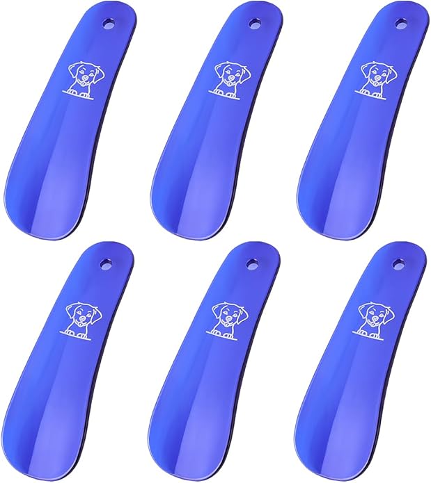 Shoe Horn for Kids - Plastic Small Mini Toddler Shoe Horn Travel Size - for Women - Shoe Helper Spoon Short 6 pack