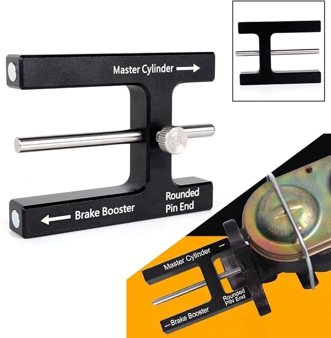 BARTOO Brake Adjustment Tool Brake Booster Push Rod Adjustment Tool Master Cylinder Push Rod Length Gauge Suit for Most Brake Boosters with Adjustable Pins