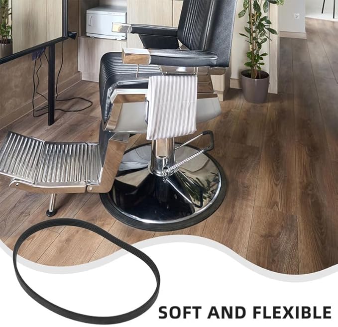 Barber Chair Rubber Base Ring Non Slip Gasket Salon Chair Stability Floor Protection 20.47 Inch Durable Anti Slip Accessories