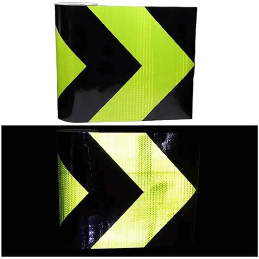 Reflective Tape 20 inch for Cars, Outdoor Waterproof High Visibility Hazard Conspicuity Warning Safety Industrial Marking Tape (66 feet)