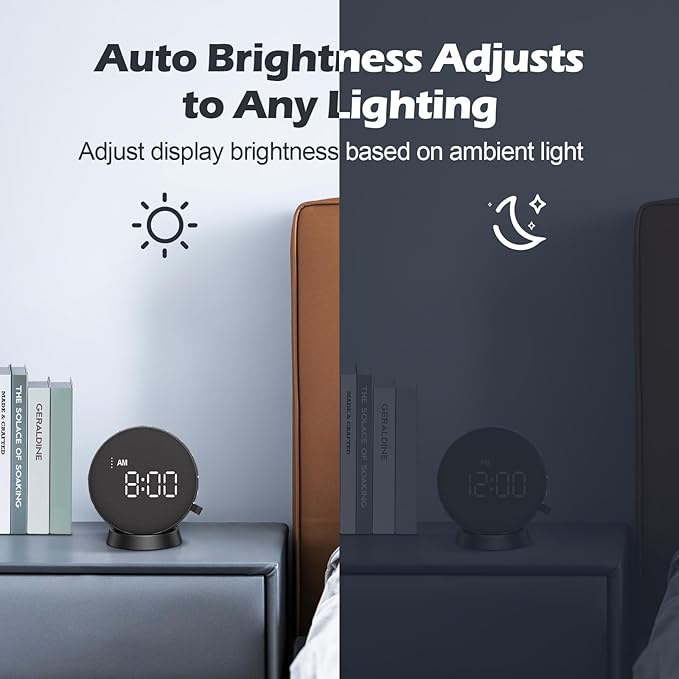 REACHER Loud Alarm Clock for Heavy Sleepers Adults/Kids/Teens, Vibrating Alarm Clock with Bed Shaker for Travel, Wake with a Shake Clocks for Hearing Impaired, Deaf