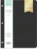 Blue Sky Day Designer 24 Month 2026 Monthly Planner Calendar, January 2026 - December 2027, 8.5" x 11", Flexible Cover, Stapled Binding, Swiss Dot Black