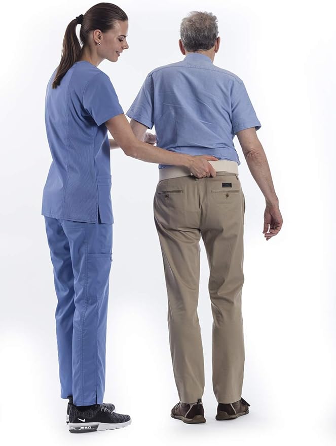 NYOrtho Metal Buckle Gait Belt - Adjustable Machine Washable Strong and Durable Material Latex Free, Lavendar, 60"