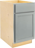 Quicklock RTA (Ready-to-Assemble) | Base Kitchen Cabinets - Shaker Style | Made in America (Magnetic Gray, 18" Wx34.5 Hx24 D Base)