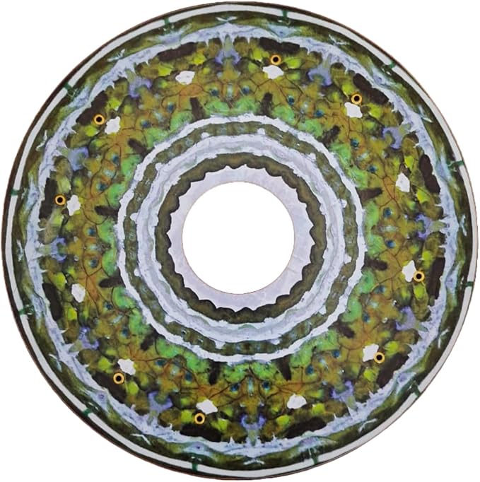 Designer Cover for Wheelchair Wheels, Enhances Aesthetics, Easy Install/Remove, Lightweight, New Matt Finish (Lush Leaves)