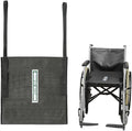 One Way Transfer Support Cushion, Non Slip Tubular Pad for Fall Prevention in Chair & Wheelchair, Elderly/Disabled Assistance, 17"x17" (Black-with Handles)
