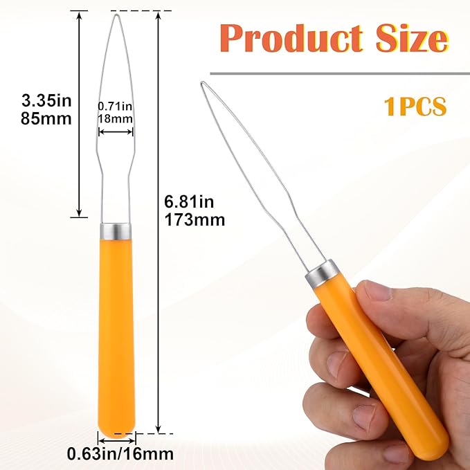 Easy Button Hook, Steel Button Helper Tool for Elderly, Wide Plastic Handle Buttons Fastener Device Assist Dressing Aid Tool for Seniors One Hand - 1 Pack, Yellow