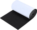 Felt Furniture Pads, Felt Strips with Adhesive Backing, Cuttable Felts Chair Pads, Anti Scratch Floor Protectors for Furniture Feet Chair Legs (40 x 5 x 0.12 Inch, Black)
