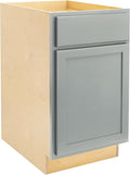 Quicklock RTA (Ready-to-Assemble) | Base Kitchen Cabinets - Shaker Style | Made in America (Magnetic Gray, 21" Wx34.5 Hx24 D Base)