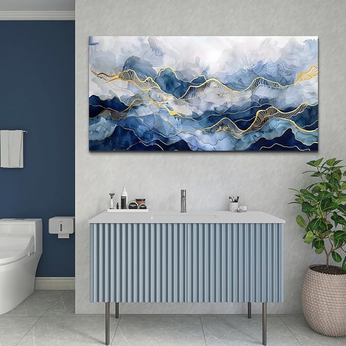 FUHAIHUA Large Canvas Decor For Bedroom Wall Art For Living Room Office Decorations Minimalism Pictures Ink Abstract Paintings Artwork Modern Home Decor Posters Ready To Hang 30"X60"