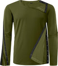 Unisex Post Shoulder Surgery Recovery Shirts - Full Tear Away Snap Long Sleeve Men Chemo Port Shirts for Men Women