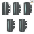 5Pack Home Security Door Reinforcement Lock Childproof, Door Lock for Kid Safety, Door Latch Stopper for Front Door Inside Top of Door, Aluminum Construction Finish