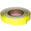 Industrial Reflective Tape Fluorescent Yellow Outdoor Waterproof 1 inch, High Visibility Hazard Conspicuity Safety Marking Tape (66 feet)