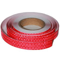Industrial Reflective Tape Red Outdoor Waterproof 1 inch, High Visibility Hazard Conspicuity Safety Marking Tape (66 feet)