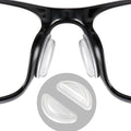 Eyeglass Nose Pads, Comfort Soft Silicone Glasses Nose Pad, Anti-Slip Heighten Air Chamber Glasses Grips for Eyeglasses and Sunglasses, with Sticky Backing (10 Pairs, Clear)