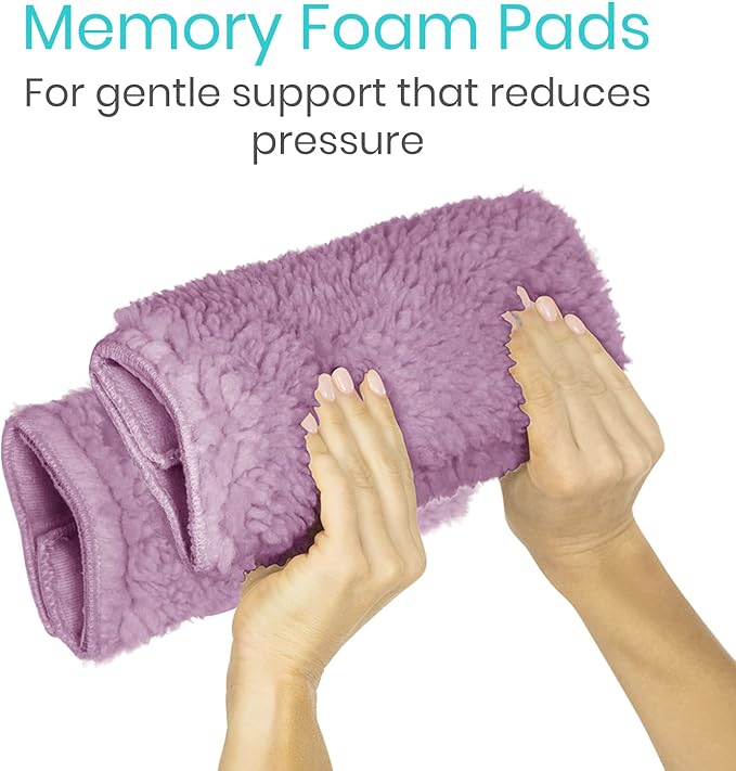 Vive Wheelchair Armrest Covers (Pair) - Memory Foam Sheepskin Accessories Pads for Transport Electric Wheel Chair Arm Rests - for Adults, Seniors, Handicapped - Soft Support Cushion for Mobility Aids